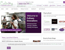 Tablet Screenshot of culinaryinnovations.co.uk
